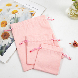 ถุงผ้าฝ้ายใส่เครื่องประดับคุณภาพสูง ทันสมัย ถักอย่างดี พร้อมโลโก้ - Product Image 1