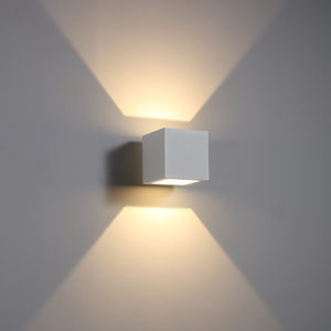 Lámparas led cuadradas de pared blancas para uso residencial, montadas en superficie de 4 vías, 12W - Product Image 4