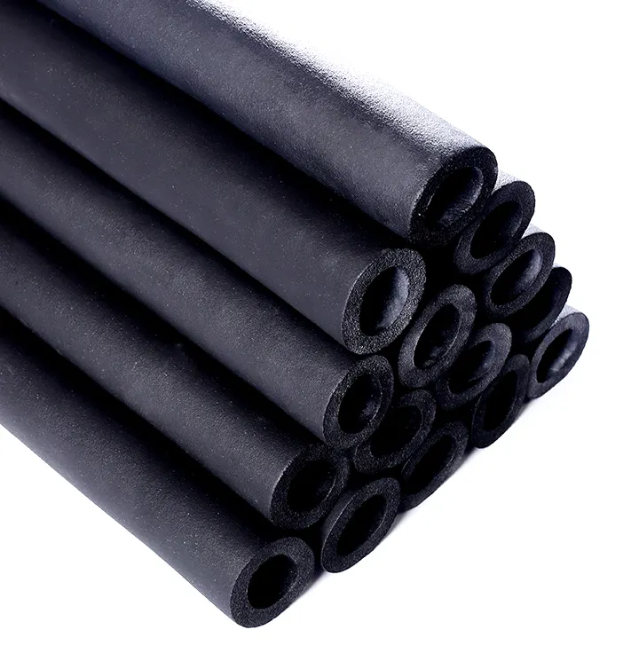 Factory High Quality NBR PVC Rubber Foam Insulation Pipe rubber foam Tube For Air Conditioner