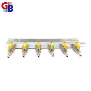 GM-100025ขาย Homebrew ท่อร่วมจ่ายก๊าซ8ทางท่อ CO2ทางเข้าและทางออกสำหรับ<span class=keywords><strong>เบียร์</strong></span>สดขนาด8มม. - Product Image 2