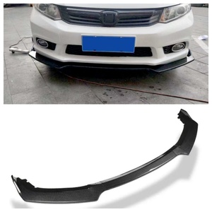 Accesorios Exteriores Welta, Alerón Difusor de Parachoques Delantero con Aspecto de Fibra de Carbono para Honda Civic 2016-2021 - Product Image 1
