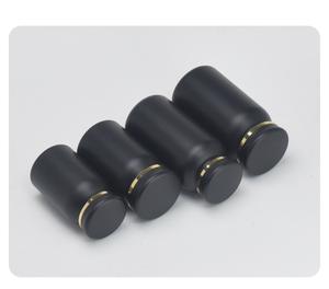 Çeşitli kapasite ve Vitamin takviyeleri iç<span class=keywords><strong>in</strong></span> güneş enerjili su ısıtıcısı tankı ile siyah plastik ilaç şişesi özellikler özel Logo baskı - Product Image 3