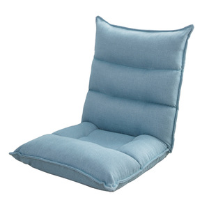 เก้าอี้พับสไตล์ญี่ปุ่นพร้อมพนักพิงโซฟาเดี่ยวสีฟ้าทะเลสาบสำหรับการพักผ่อนที่บ้าน - Product Image 3