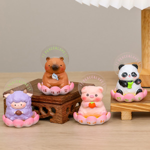 Adornos de coche de animales de dibujos animados Ruijie, decoración de resina de la suerte para niñas, decoración de interiores - Product Image 5