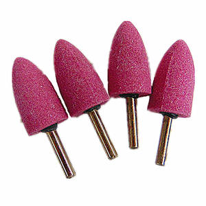 Cabezales de molienda cónicos de alúmina Norton Shanked: suministro en varios tamaños, alta dureza, forma de copa, alúmina roja tintada para molienda - Product Image 1