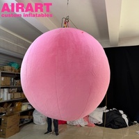 Ballon gonflable en peluche rose pour décoration de fête