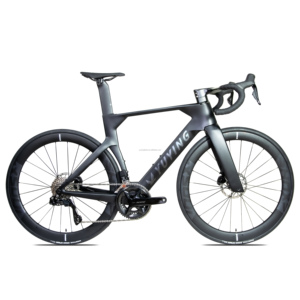 Nouveau vélo de course 2026 Aero 700C en fibre de carbone, cadre de route 24 vitesses, guidon intégré en carbone avec freins à disque 160 mm, W06 24 vitesses - Product Image 1