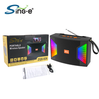Mini haut-parleur sans fil ZQS826, lecteur de musique, haut-parleur Bluetooth, chargeur solaire, haut-parleur FM TF