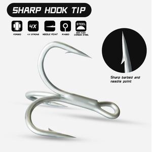 Dacromet lớp phủ 4X tăng cường thép carbon cao móc cho Câu Cá Biển lure câu cá nước mặn nước biển kháng đại dương móc - Product Image 4