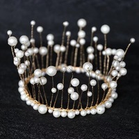 Großhandel Kuchen Topper Hochzeit Braut Tiara Prinzessin Krone Valentinstag Party Kuchen Dekoration