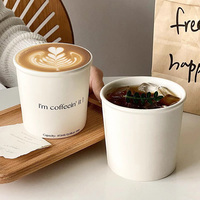 Tasse en papier avec logo personnalisé Tasse en céramique en forme de lettre blanche laiteuse mignonne Tasse à café Tasse de voyage à café