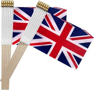 Tela de poliéster personalizada, portador de la bandera británica que agita Union Jack, decoración personalizada para el hogar, Mini bandera - Product Image 2