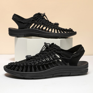 รองเท้าแตะชายหาดแบบสานระบายอากาศสำหรับฤดูร้อน  แบบสวม  สำหรับผู้ชายและผู้หญิง  แบบติดตีนตุ๊กแก  สีผสม  ไซส์ใหญ่  สำหรับกิจกรรมกลางแจ้ง - Product Image 4