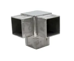 304 الفولاذ المقاوم للصدأ 3 طريقة أنبوب مربع موصلات