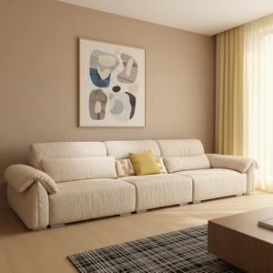 Divano Letto Modulare <span class=keywords><strong>Moderno</strong></span> VONLIVA in Legno Massello e Vera Pelle, Personalizzabile per <span class=keywords><strong>Soggiorno</strong></span> di Villa - Product Image 3