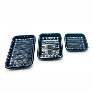 Supermarket Seafood Meat Fruit Packing Disposable Plastic Plastic Vegetable Packaging Tray