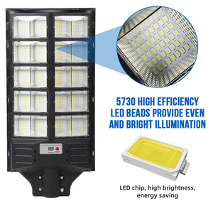 Bán buôn nước đường chiếu sáng ABS ngoài trời IP65 không thấm nước SMD 600W 800W 1000W tích hợp tất cả trong một năng lượng mặt trời dẫn ánh sáng đường phố - Product Image 3