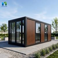 Maison modulaire miniature mobile portable, maison préfabriquée pliable, bureau préfabriqué de haute qualité avec salle de bain et toilettes