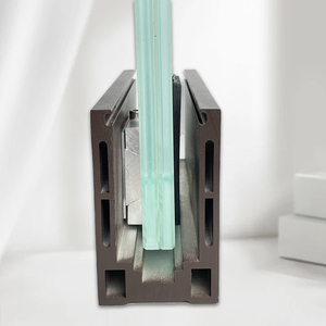 Lan can ban công kính cường lực, hàng rào không khung hợp kim nhôm tùy chỉnh, lan can hồ sơ nhôm gia dụng trong nhà - Product Image 1