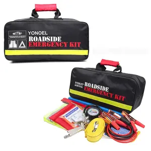 Auto Segurança Do Veículo Road Side Assistance Kit Carro Roadside Emergency Kit Carro Primeiros Socorros com Cabos Jumper