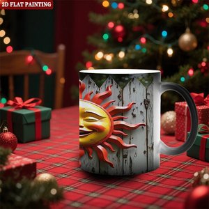 Frosted Black <b>Ceramic</b> <b>Mug</b> 11oz Sublimation Blank Heat Activated Cup For Custom Printing - Product Image 2
