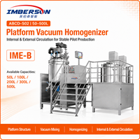IME-B 50-500L Mélangeur émulsifiant sous vide en acier inoxydable avec boîte de vitesses pour applications cosmétiques – Disposition améliorée