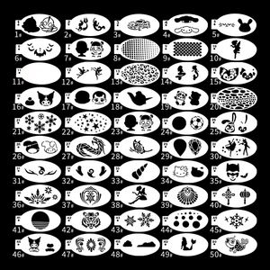 ลายฉลุเพ้นท์ตัวแบบใช้ซ้ำได้ ลายฉลุเพ้นท์หน้า ลายสักชั่วคราว ลายฉลุเพ้นท์ตัว - Product Image 1