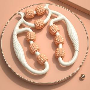 Rodillo de Masaje Multiusos para Relajación Muscular, Ejercicio en Casa, Yoga, Masajeador de Piernas con 9 Ruedas - Product Image 2