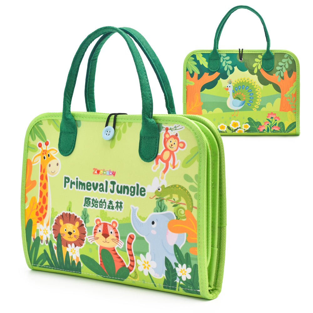 Tablero de actividades de la jungla primitiva