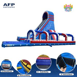 Grande <span class=keywords><strong>toboggan</strong></span> <span class=keywords><strong>aquatique</strong></span> gonflable de 35 m (115 pi) pour enfants et adultes, en PVC écologique, capacité de 10 personnes - Product Image 2