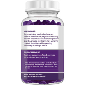 5MG Melatonin D vitamini magnezyum ile uyku kalitesini artırın ve % oğulotu özü daha hızlı uykuya dalın - Product Image 3