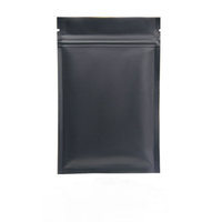 Sacs scellés pour aliments en aluminium dépoli, double face, plaqué aluminium, opaques, colorés, pour bijoux et bijouterie, avec fermeture Ziplock