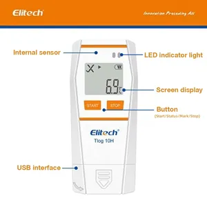 HEDAO USB Humidity and <b>Temperature</b> <b>Data</b> <b>Logger</b> with 32000 Capacity Reusable Recorder for Refrigerated Cold Chain Transport - Product Image 4
