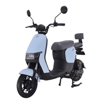 Moto électrique rétro personnalisée 1000W 60V avec fourche hydraulique avant pour livraison de repas