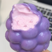 Helado de Frutas 3D con Sabor a Mango y Durazno, Personalizado de Fábrica, Bajo en Grasa, el Más Vendido al por Mayor