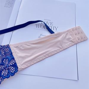 ドロップシッピング ゴシックファッション カラーブロッキング セクシー ハーフカップ ショーツブラセット 女の子用 マッサージ プッシュアップ 調整可能 レース下着 - Product Image 5