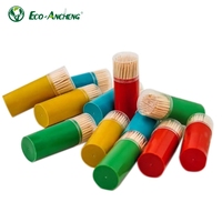 Cure-dents jetables double extrémité en bois de bouleau compostable, écologiques, saveur menthe, en vrac, directement du fabricant, avec remise