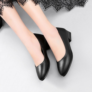 Zapatos <span class=keywords><strong>de</strong></span> Cuero Personalizados <span class=keywords><strong>de</strong></span> Fábrica para Mujer, Tacones Altos <span class=keywords><strong>de</strong></span> la Mejor Calidad para el Trabajo, Zapatos <span class=keywords><strong>de</strong></span> <span class=keywords><strong>Azafata</strong></span> <span class=keywords><strong>de</strong></span> Talla Grande - Product Image 1