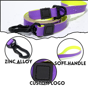 PVC Honeycomb Mesh <b>Dog</b> Leash Waterproof Durable <b>Dog</b> <b>Lead</b> <b>with</b> Strong Metal Hook for <b>Walking</b> Small Medium Large <b>Dogs</b> - Product Image 6