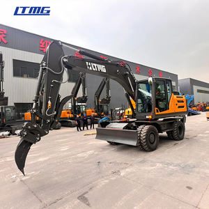 Excavadora con motor diésel de alto rendimiento LTMG Ripper, excavadora de ruedas de 18 toneladas para construcción de carreteras - Product Image 1