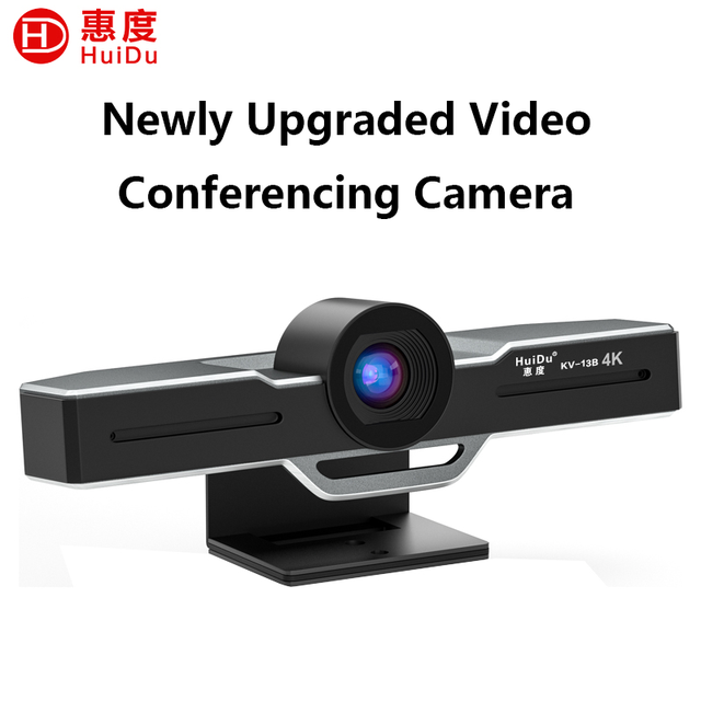 KV-13B 4K USB Type-C Video Conference Camera with 120 Wide Angle Built-in Microphone AI Noise Reduction 4x Zoom for PC/Laptop
