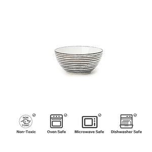 Juego de Vajilla de Cerámica Tipo Piedra, Tazón Plano Opal, Resistente al Calor del Microondas, para Sopa y Ensalada - Product Image 3
