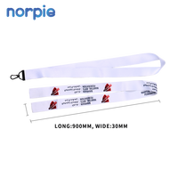 Lanière en polyester Norpie de haute qualité pour médailles, personnalisable avec logo imprimé par transfert thermique ou sublimation