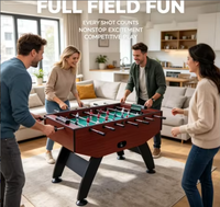 Table de baby-foot en MDF personnalisable de qualité supérieure pour salle de jeux familiale intérieure et divertissement de football