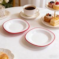 Plateau de service ovale en mélamine incassable et réutilisable, compatible lave-vaisselle, plats et ustensiles de service en mélamine