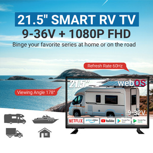 22 pouces Web OS <span class=keywords><strong>Camping</strong></span> RV <span class=keywords><strong>TV</strong></span> VESA <span class=keywords><strong>WiFi</strong></span> BT Chargeur de voiture Support mural Smartphone Miroir Telesivion Caravana Android Smart DC 12V <span class=keywords><strong>TV</strong></span> - Product Image 3