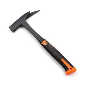 One-piece integrated single angle roofing hammer with rivet screw fixed handle