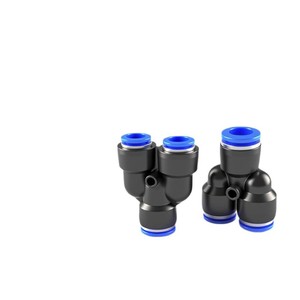 Raccord rapide Li Guang Aerodynamics en PBT pour tuyau d'air, type Y, PY6 8 10 12PW - Product Image 1