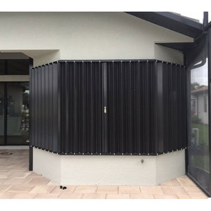 Volets de tempête manuels en accordéon Hurricane pour fenêtres et portes balcons grandes ouvertures de patio bâtiments commerciaux pour la maison - Product Image 6