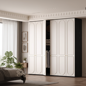 <span class=keywords><strong>Armadio</strong></span> Moderno con Porta ad Arco in Legno, <span class=keywords><strong>Cabina</strong></span> <span class=keywords><strong>Armadio</strong></span> Personalizzata per Camera da Letto, Organizzatore di Lusso - Product Image 1